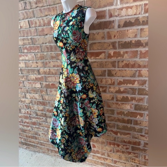 Marques' Almeida Brocade Sleeveless DENIM Dress Assymetric Hem size L(8) NWT - Picture 12 of 15